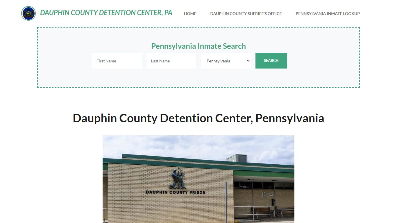 Dauphin County Detention Center, PA Inmate Roster, Offender Search