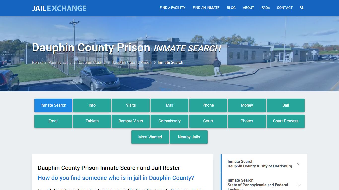 Dauphin County Prison Inmate Search - Jail Exchange